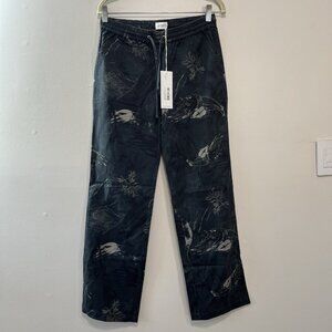 Saturdays New York City Black Patterned Men Pants